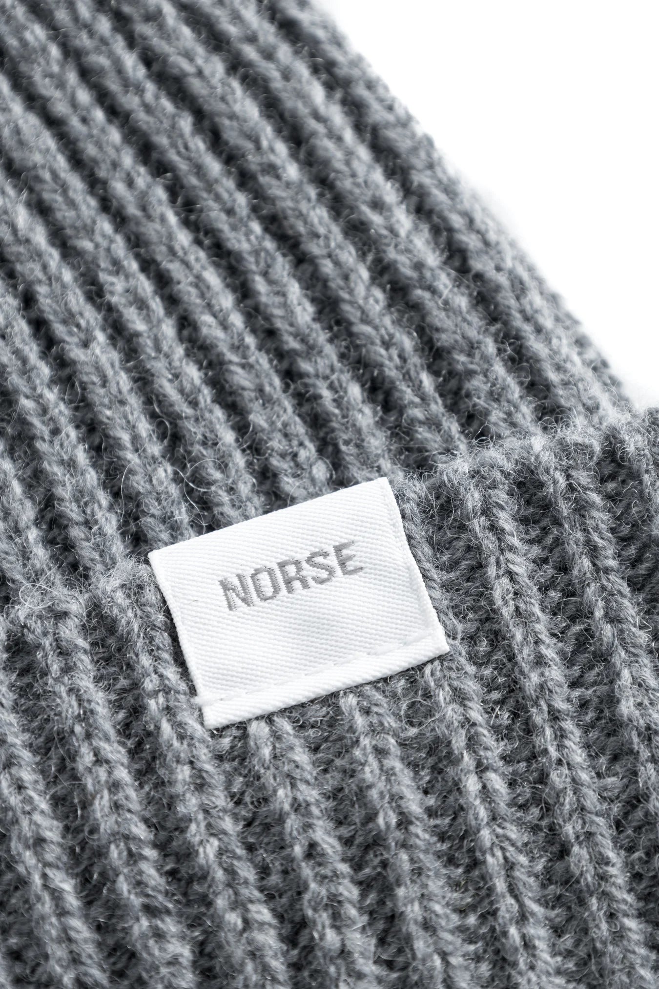 Norse Standard Merino Lambswool Beanie - Grey Melange