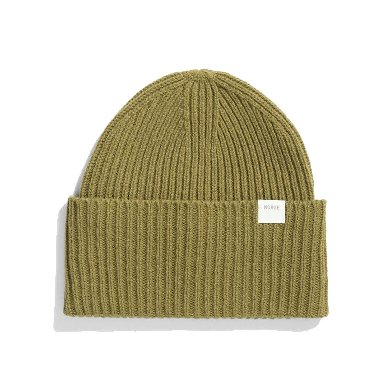 Norse Standard Merino Lambswool Beanie - Sitka Green