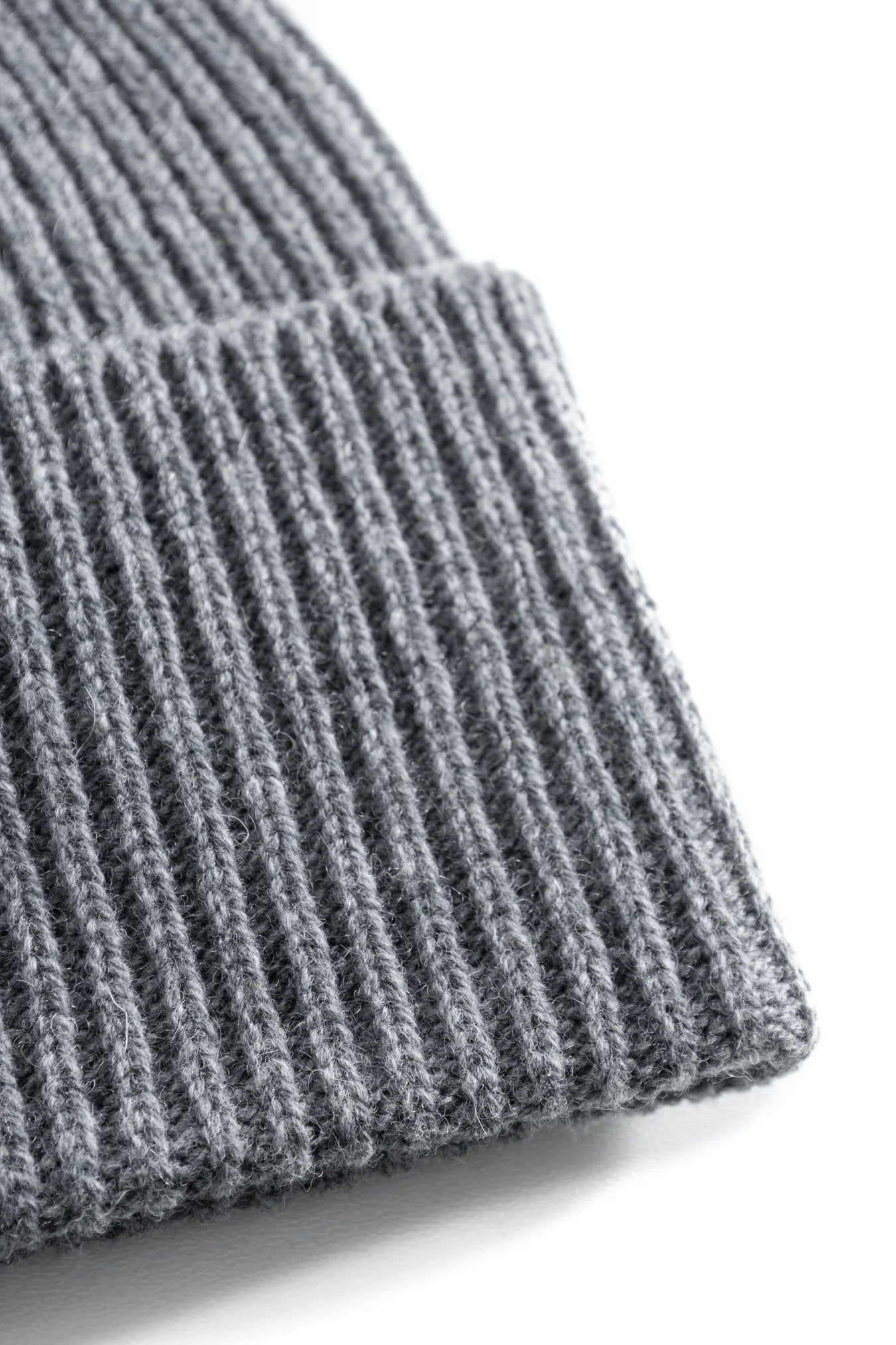 Norse Standard Merino Lambswool Beanie - Grey Melange