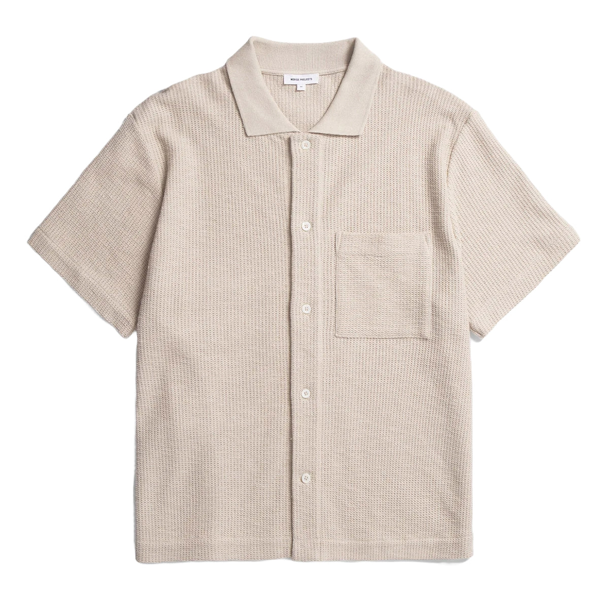 Gustav Crochet Jersey Shirt - Oatmeal