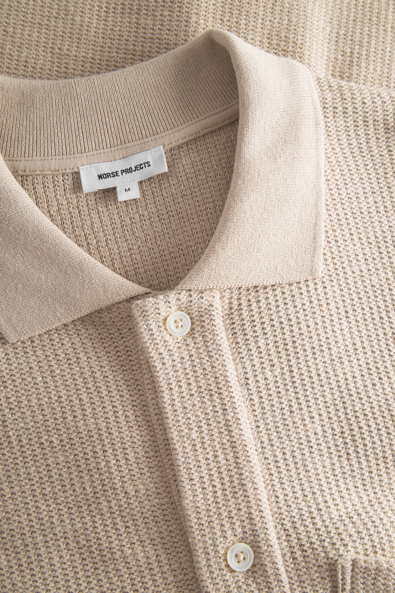 Gustav Crochet Jersey Shirt - Oatmeal