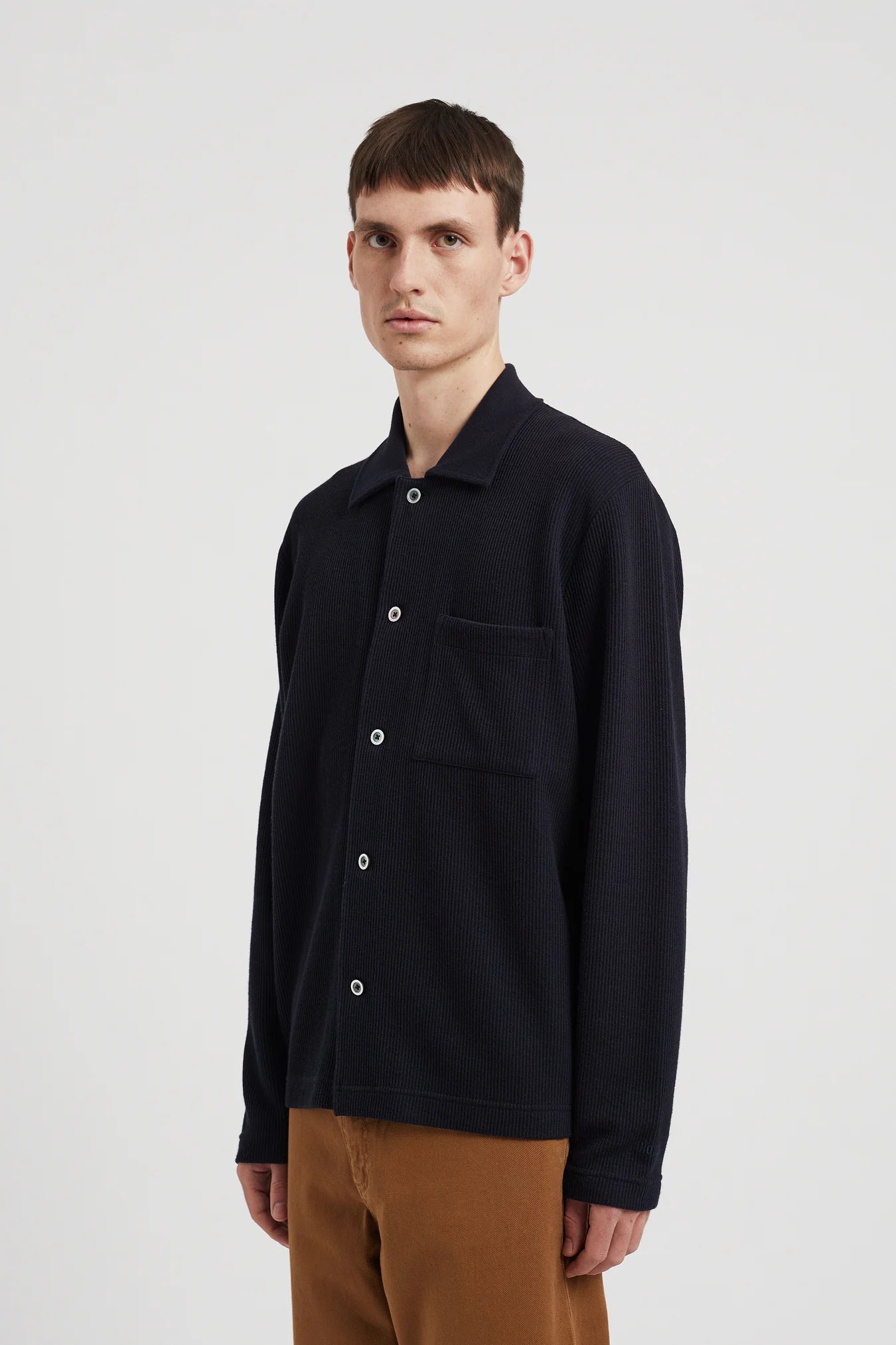 Jorn Double Face Overshirt - Dark Navy