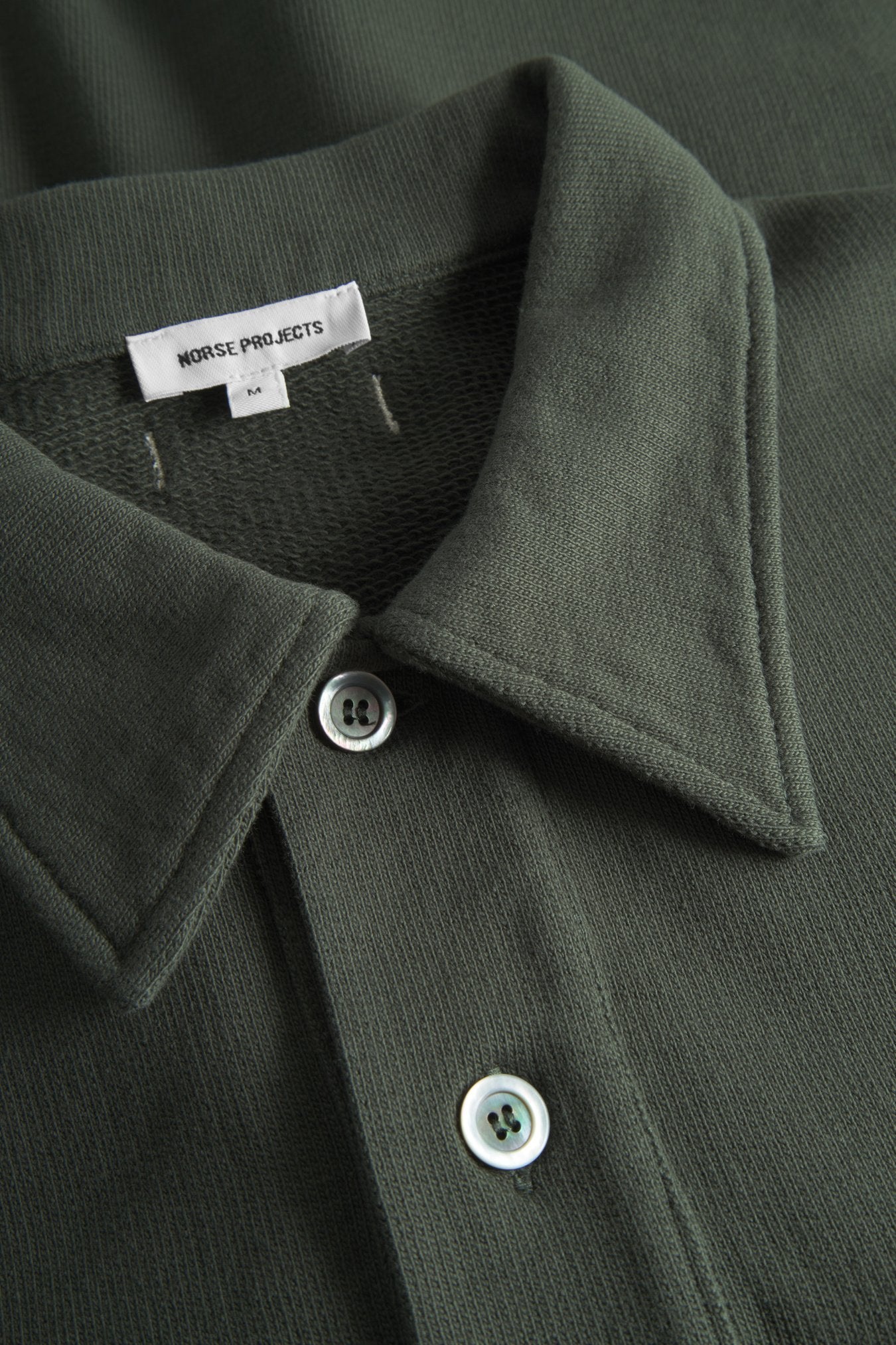 Fraser Relaxed Organic Loopback Polo - Black Olive