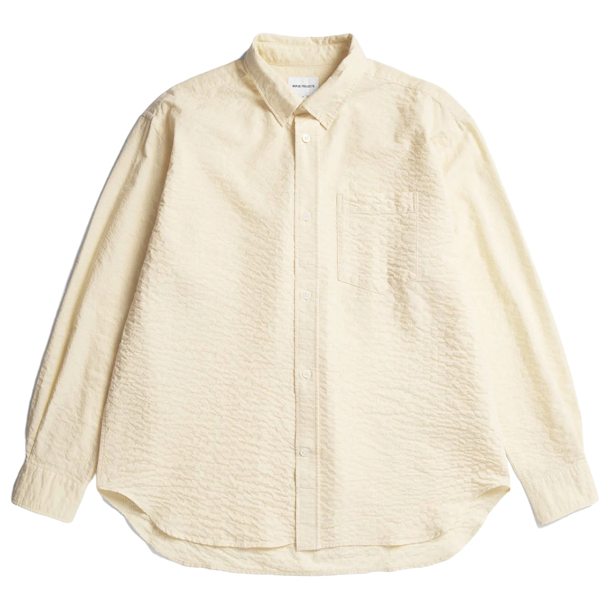 Mo Oversized Check Shirt - Oatmeal