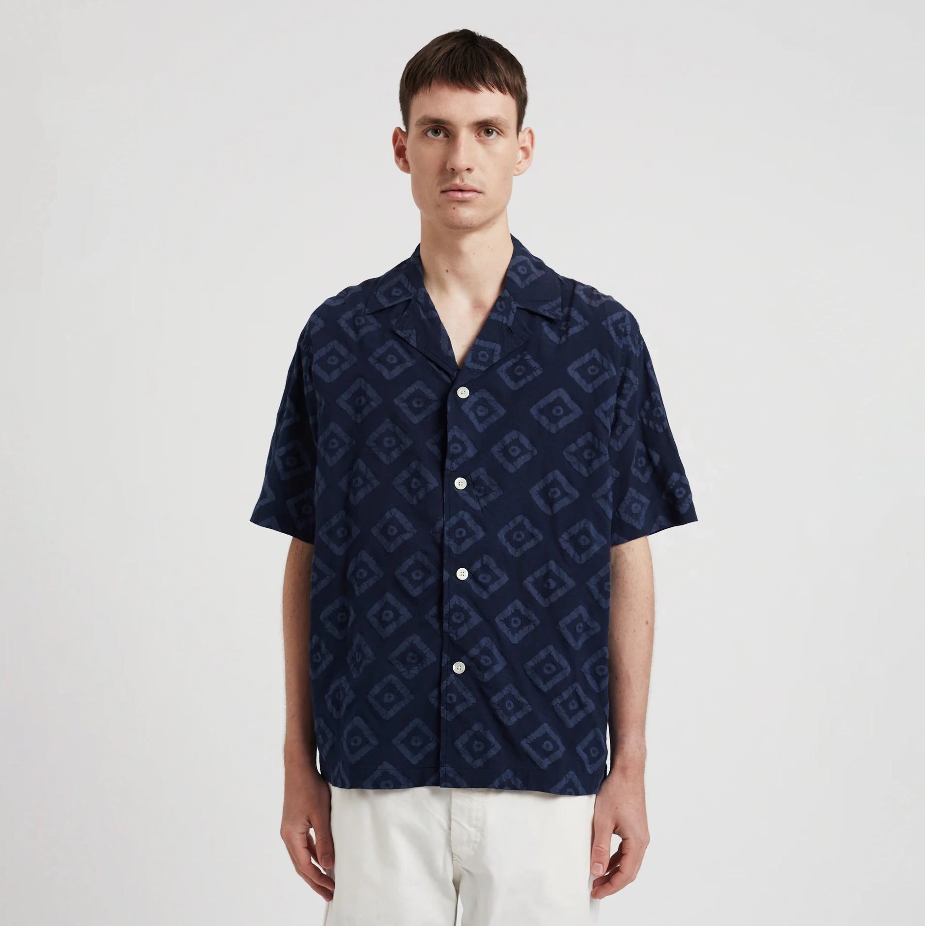 Mads Batik Shirt - Dark Navy