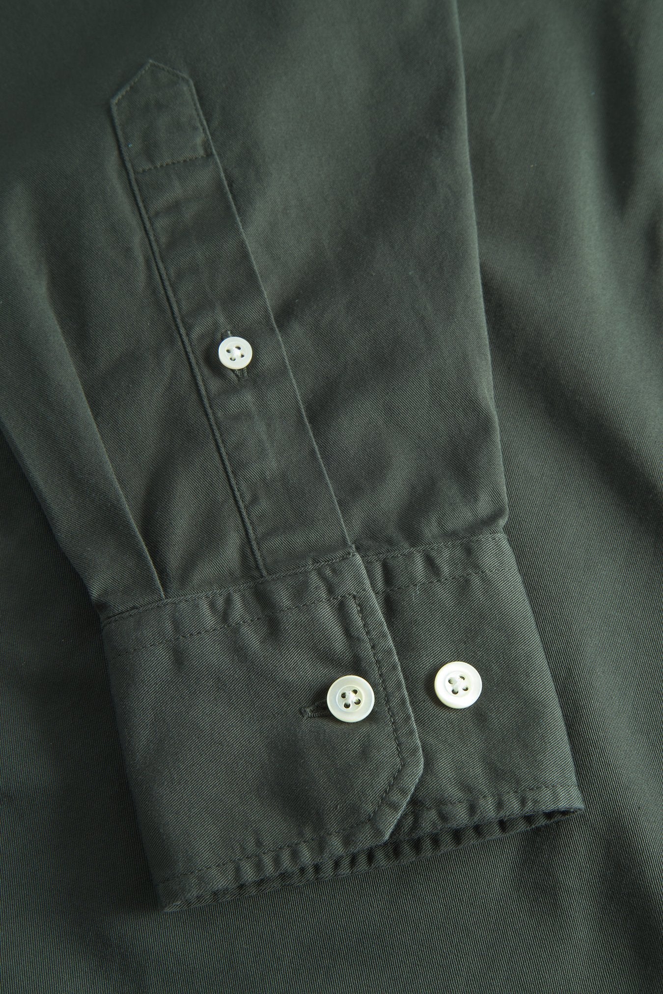 Algot Twill Shirt - Black Olive