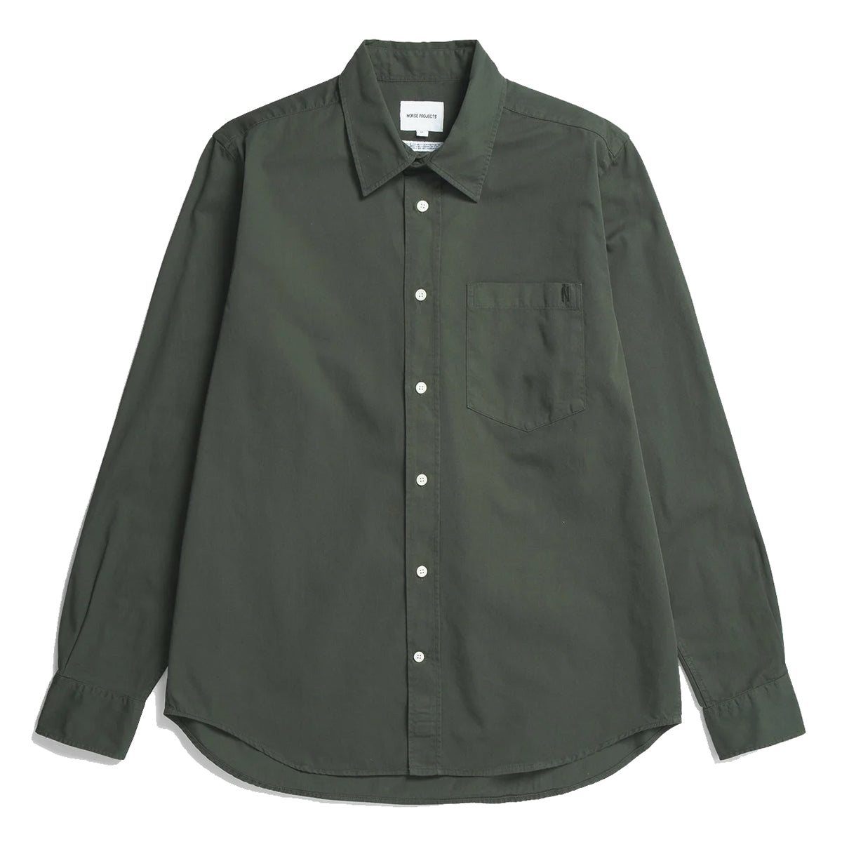 Algot Twill Shirt - Black Olive