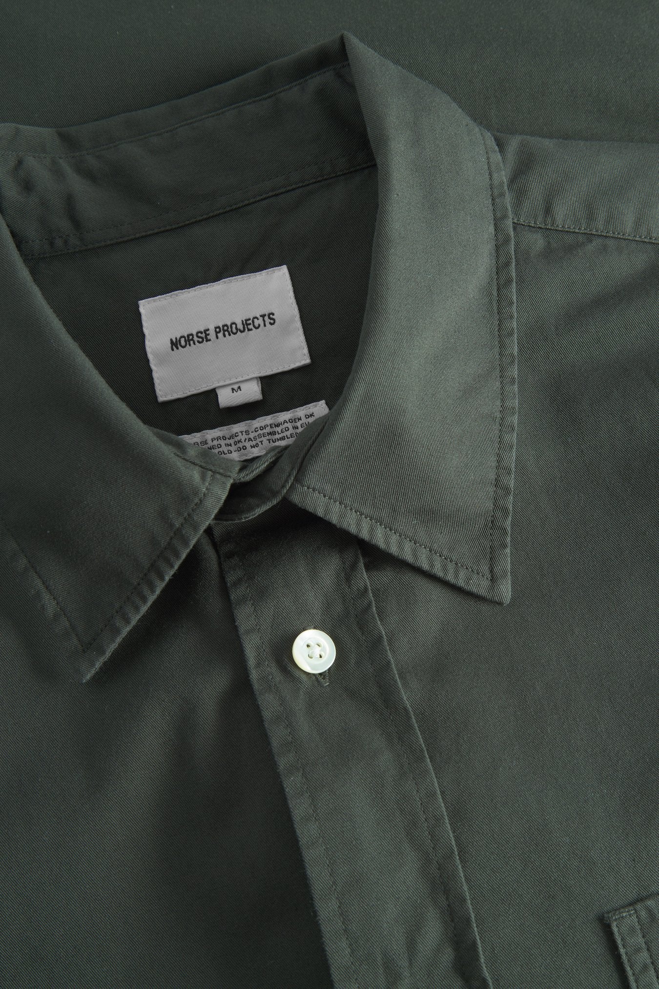 Algot Twill Shirt - Black Olive