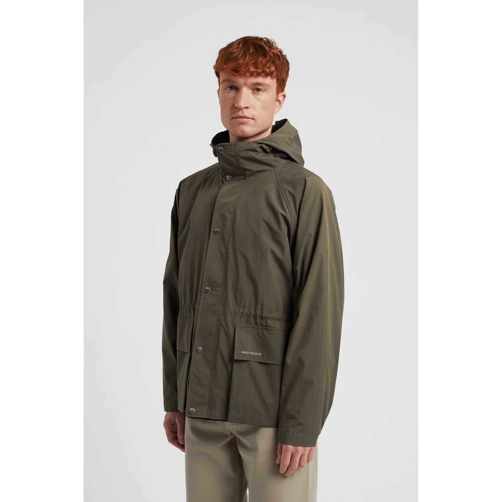 Herluf Tech Poplin Jacket - Ivy Green