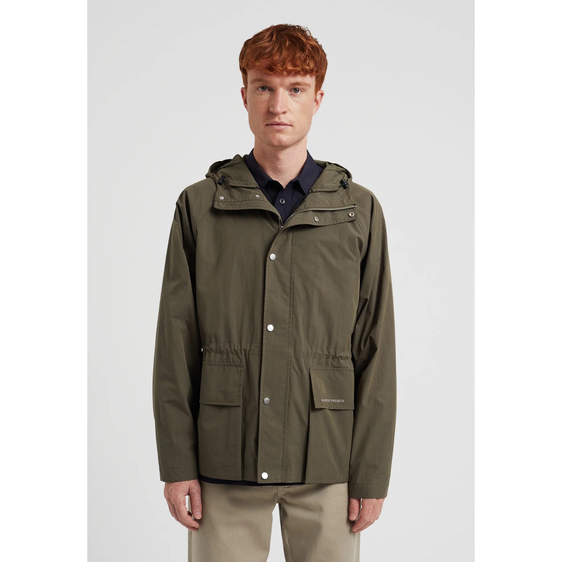 Herluf Tech Poplin Jacket - Ivy Green