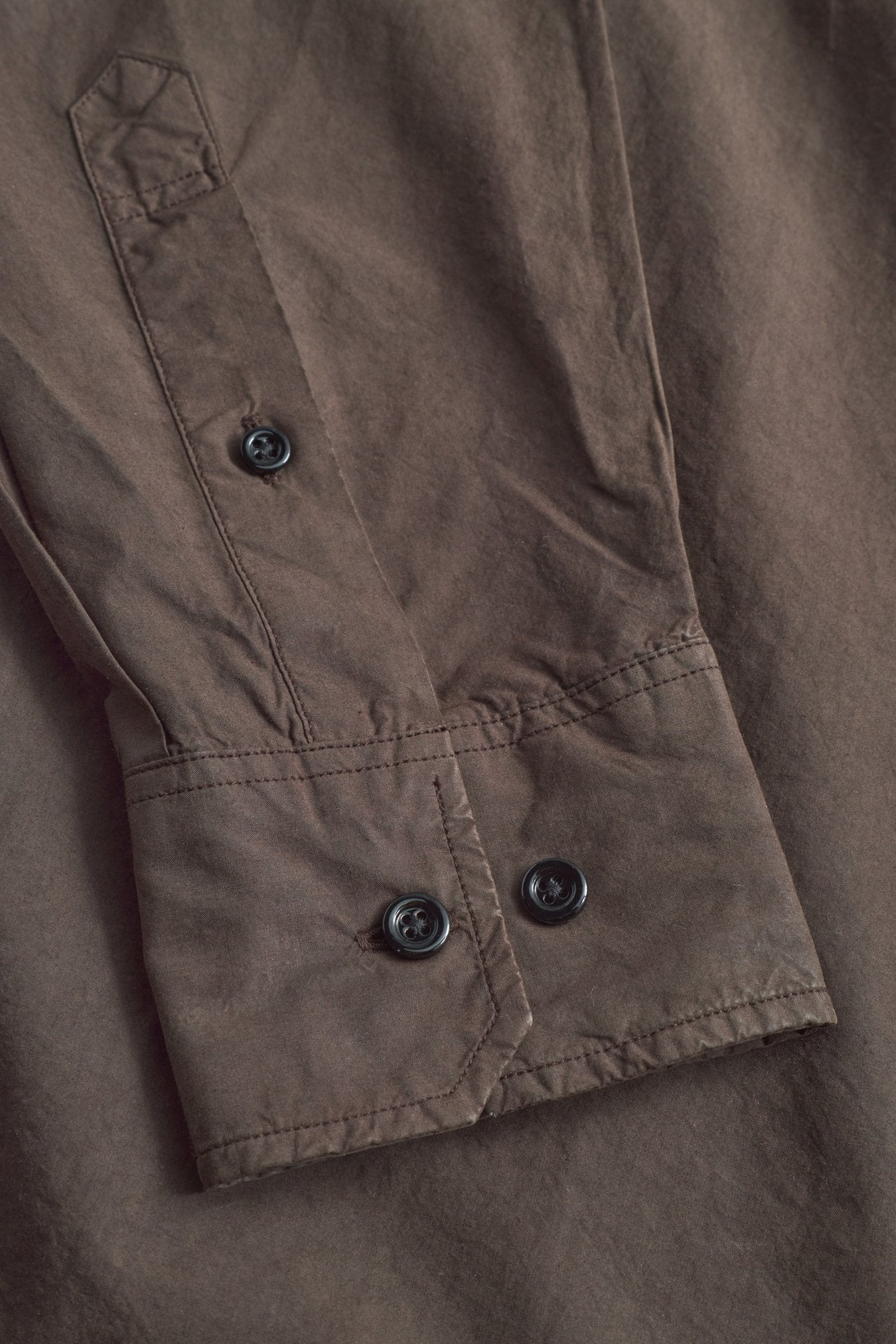 Ole Fatigue Cotton Tencel Shirt - Espresso