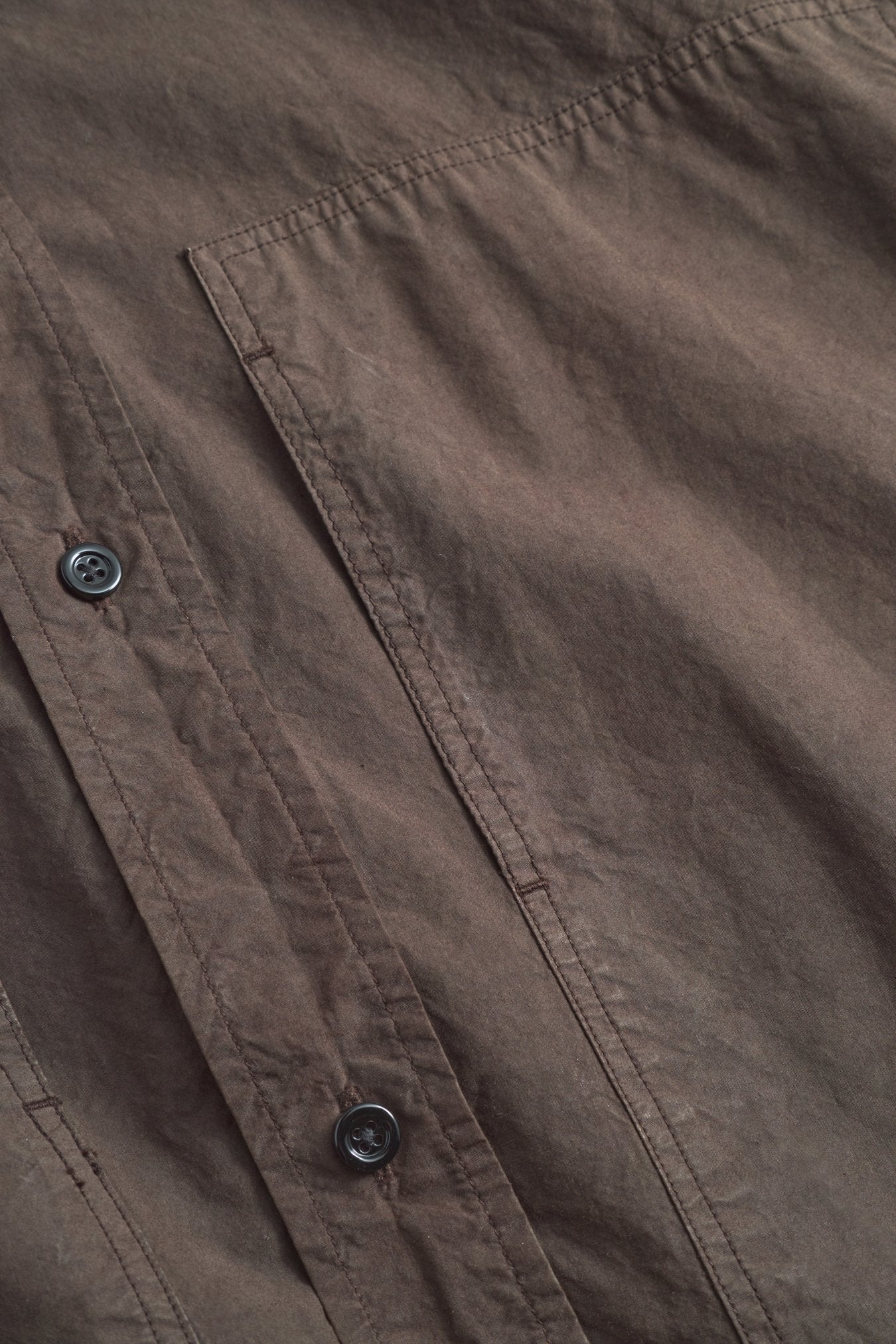 Ole Fatigue Cotton Tencel Shirt - Espresso