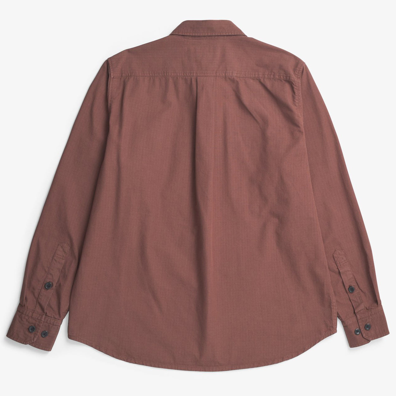 Algot Cotton Ripstop Relaxed Shirt - Mahogany