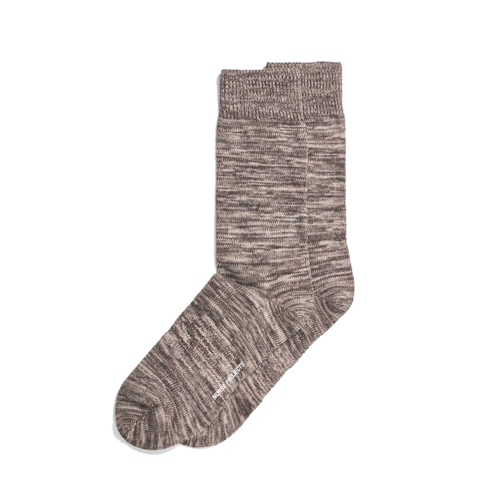 Bjarki Heavy Cotton Twist Sock - Mahogany