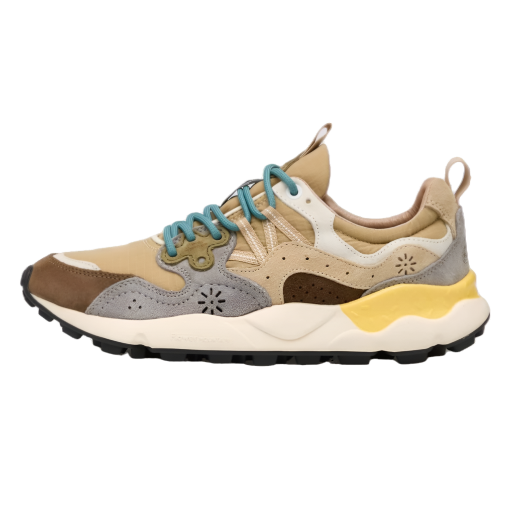 Yamano 3 Man Trainers - Brown/Grey