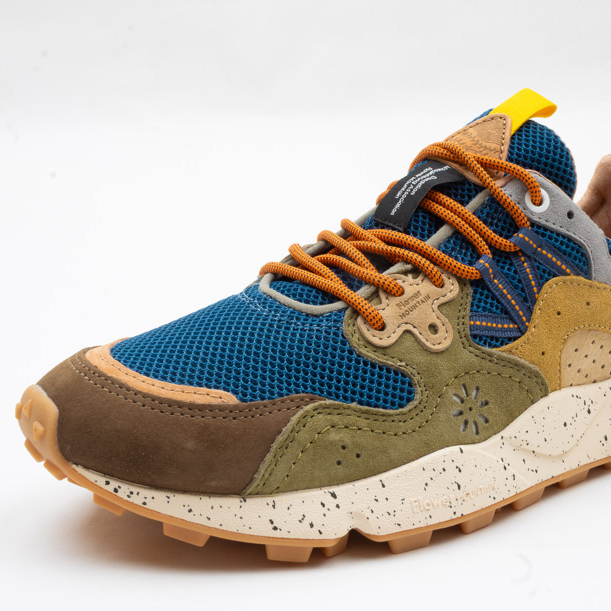 Yamano 3 Man Trainers - Blue/Brown/Stone