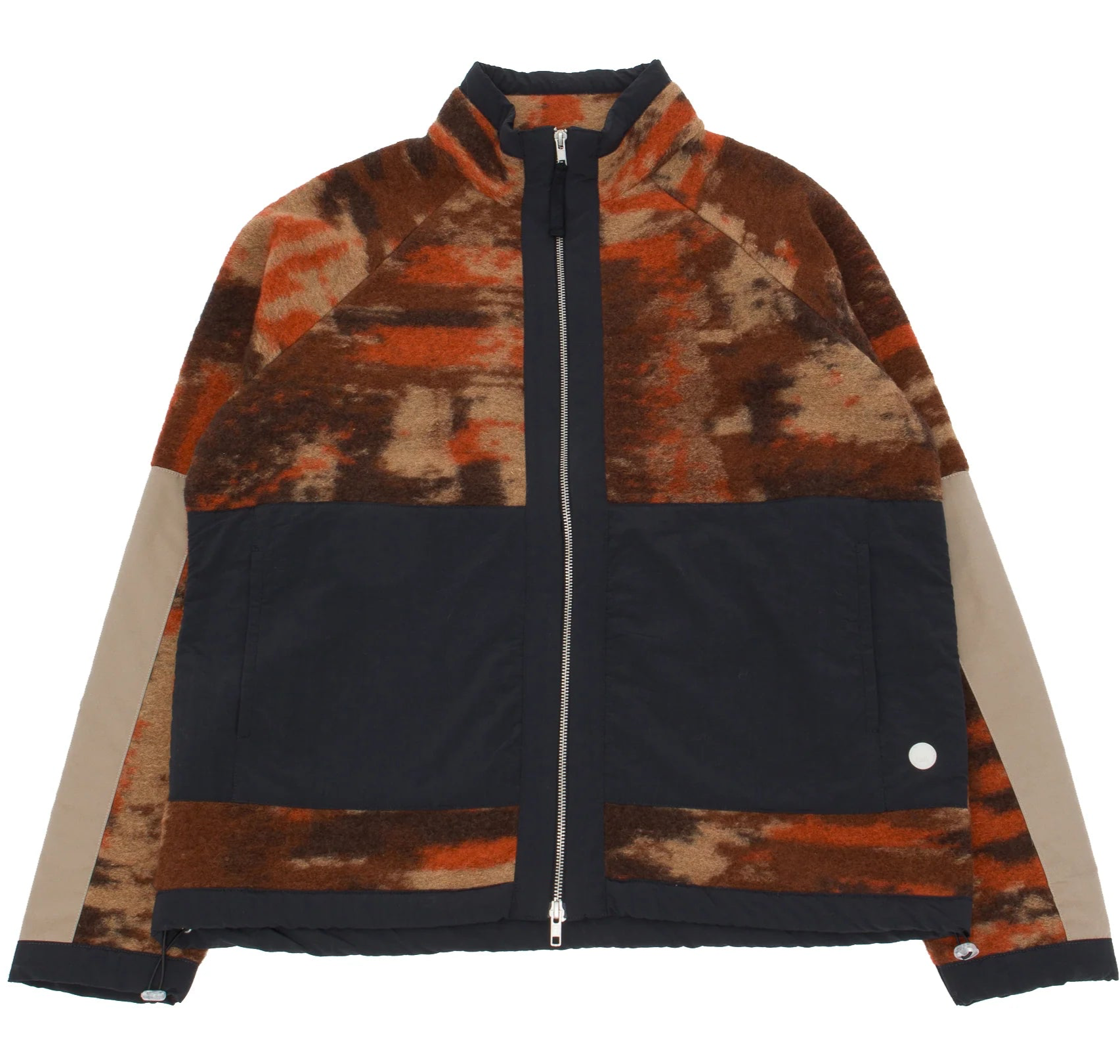 Signal Fleece Jacket - Rust Multi Jacquard