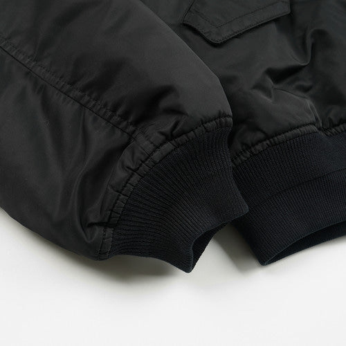 Nylon Flight Jacket - Black