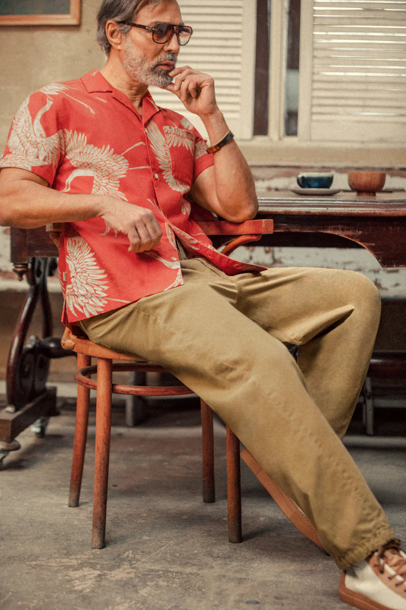 Flight Print Shirt - Red