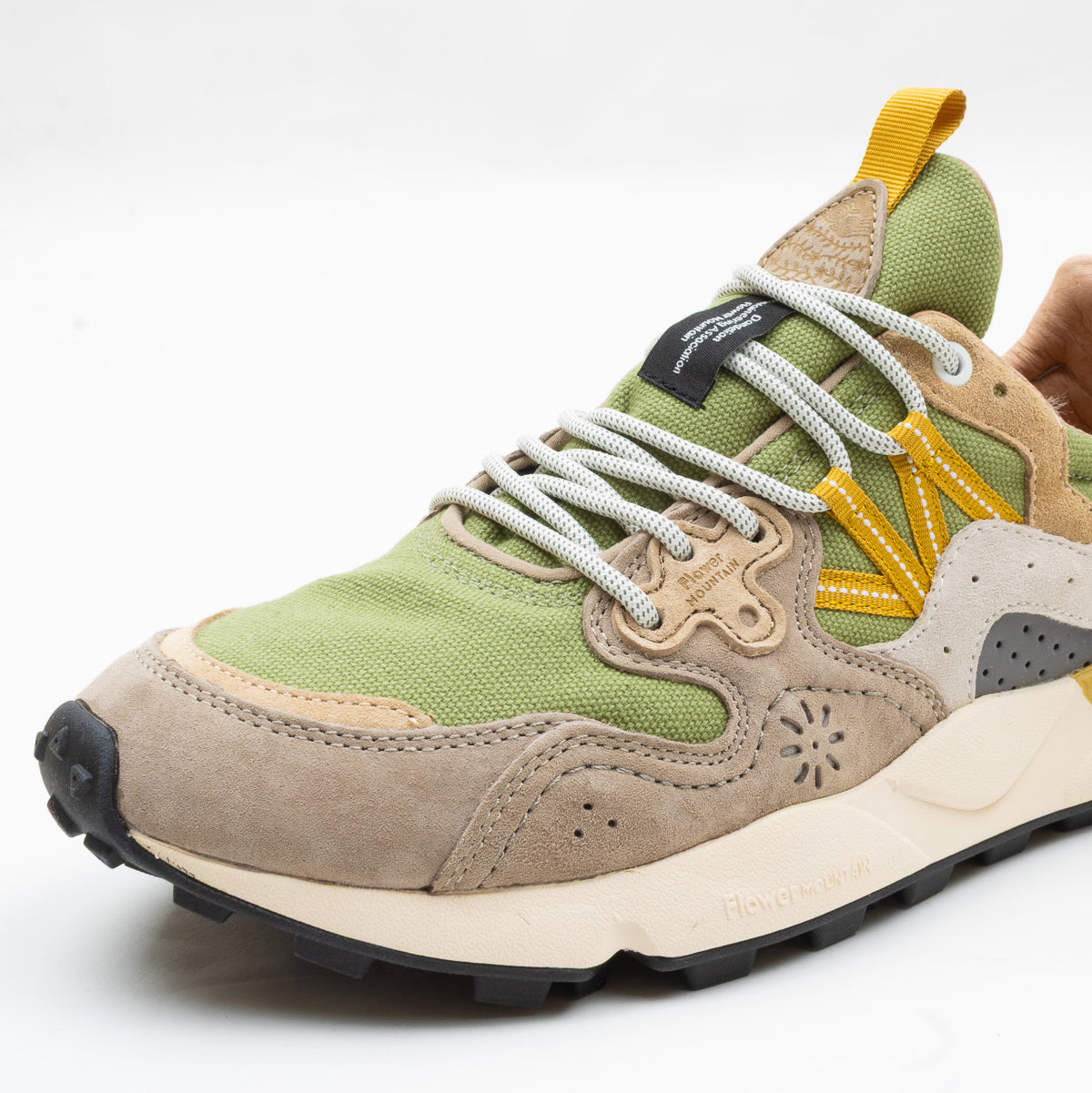 Yamano 3 Man Trainers - Military Green/Light Brown