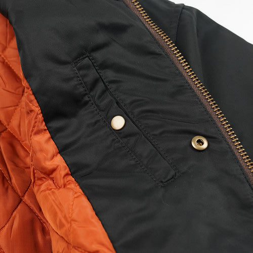 Nylon Flight Jacket - Black