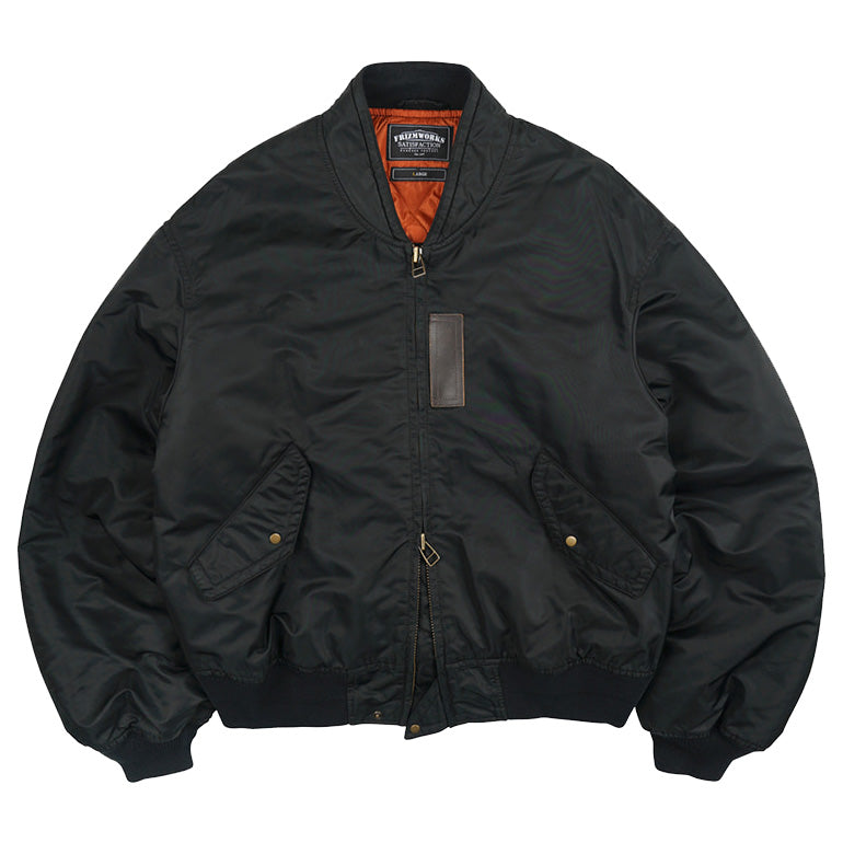 Nylon Flight Jacket - Black