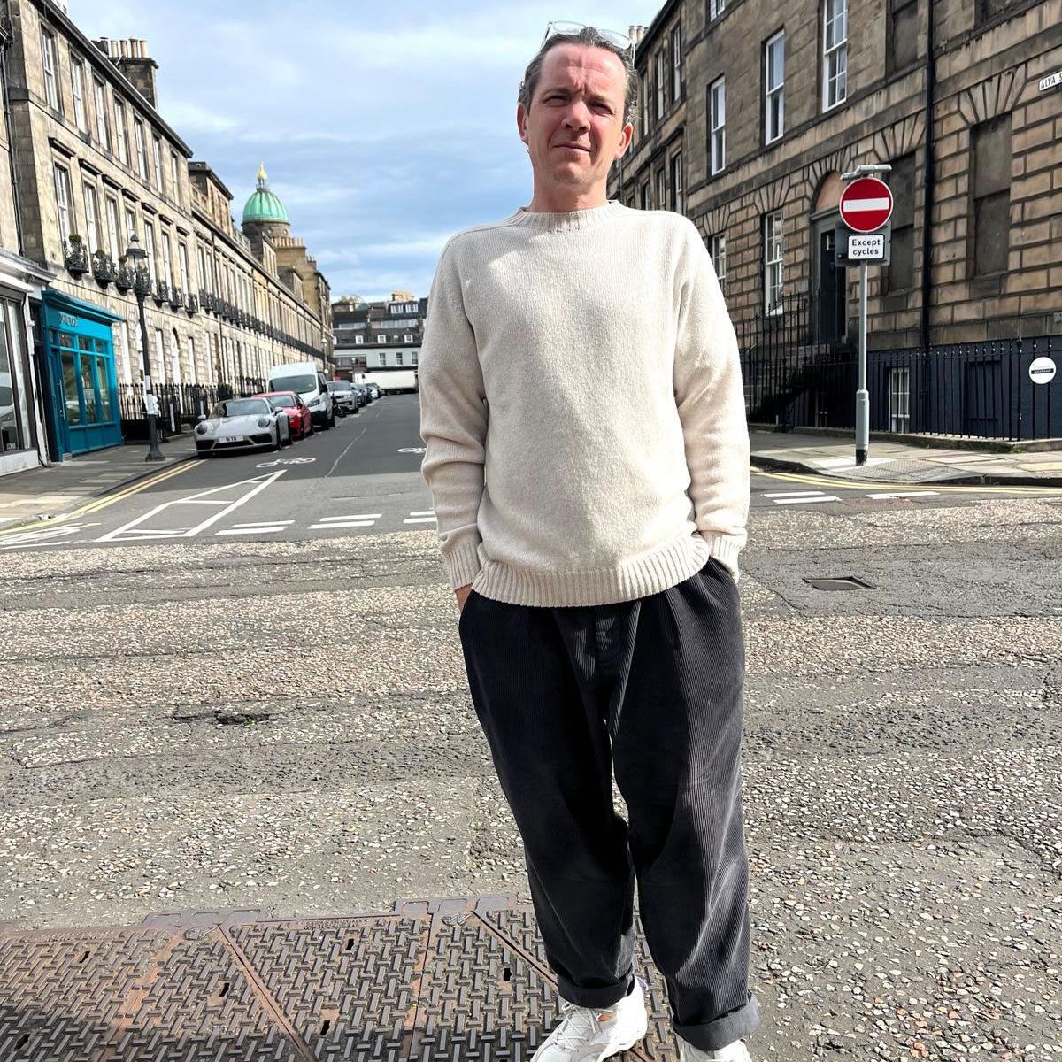 Seamless Crew Knit - Swansdown