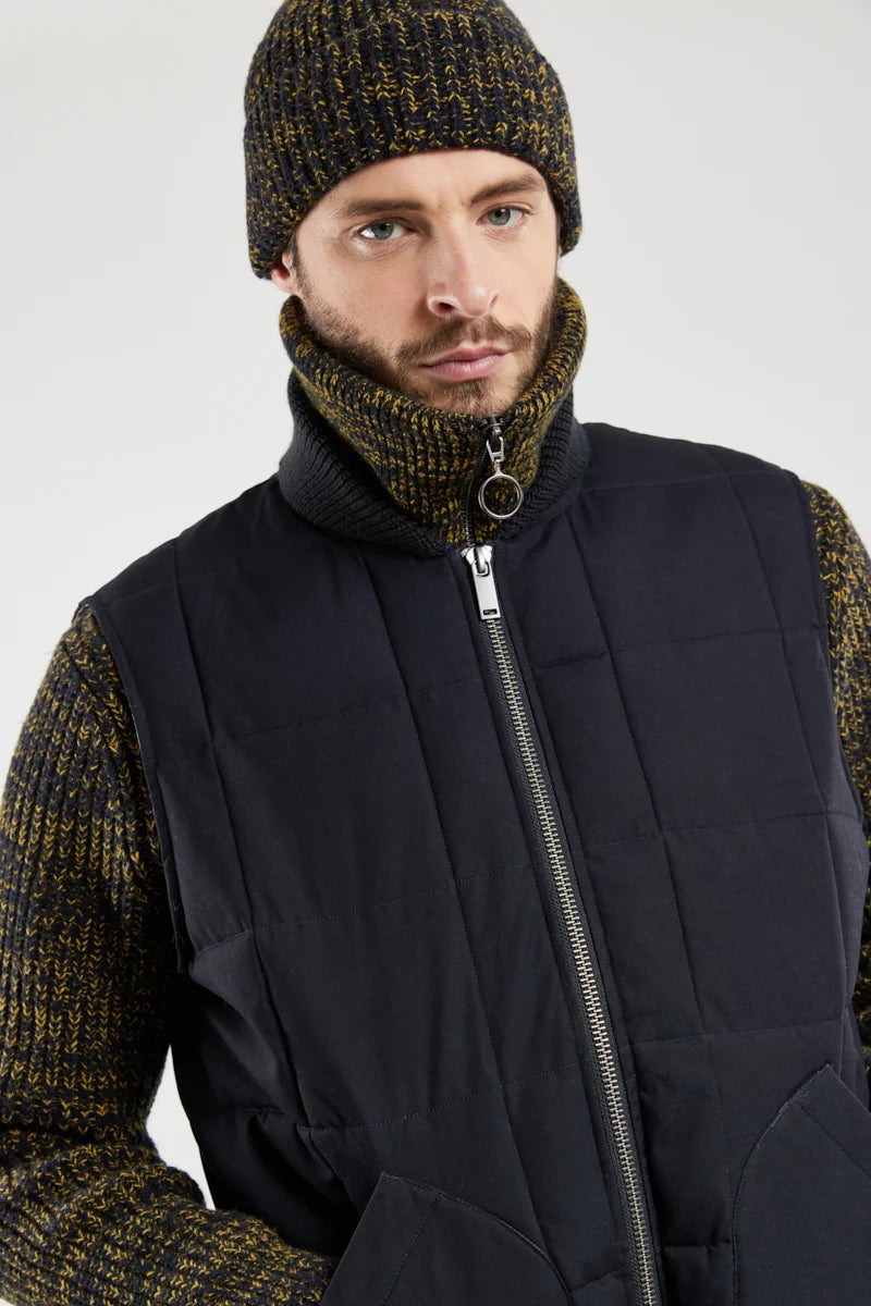 Quilted Heritage Gilet - Rich Navy