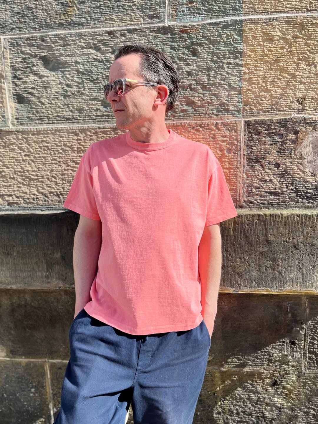 Pigment-Dyed G.O.A.T. T-Shirt - Pink