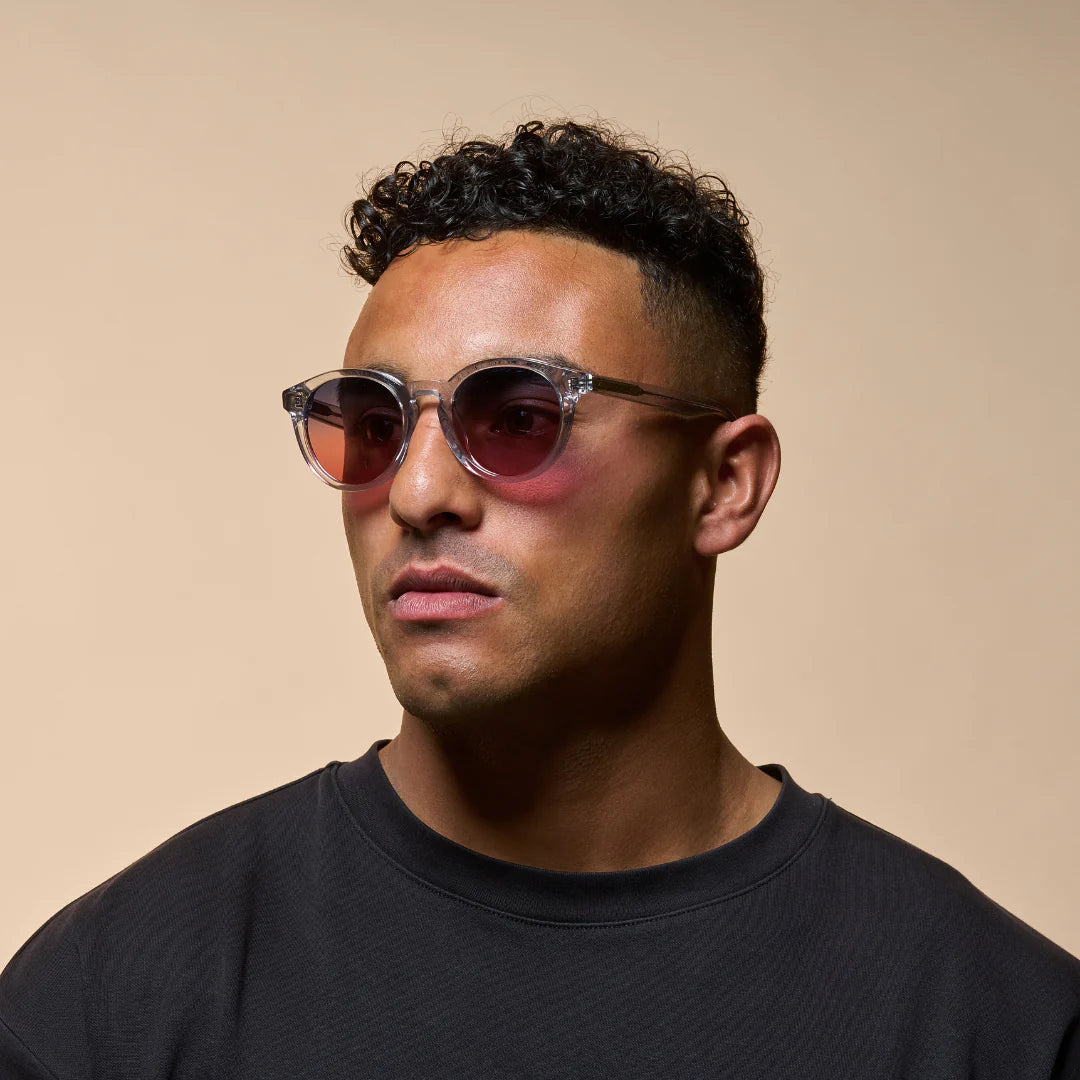 Bailey Grey Crystal Sunglasses & Boulevard Lens