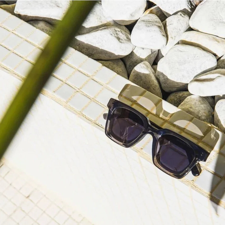 Myn E13 Sunglasses - Dark Crystal & Black Polarized Lens