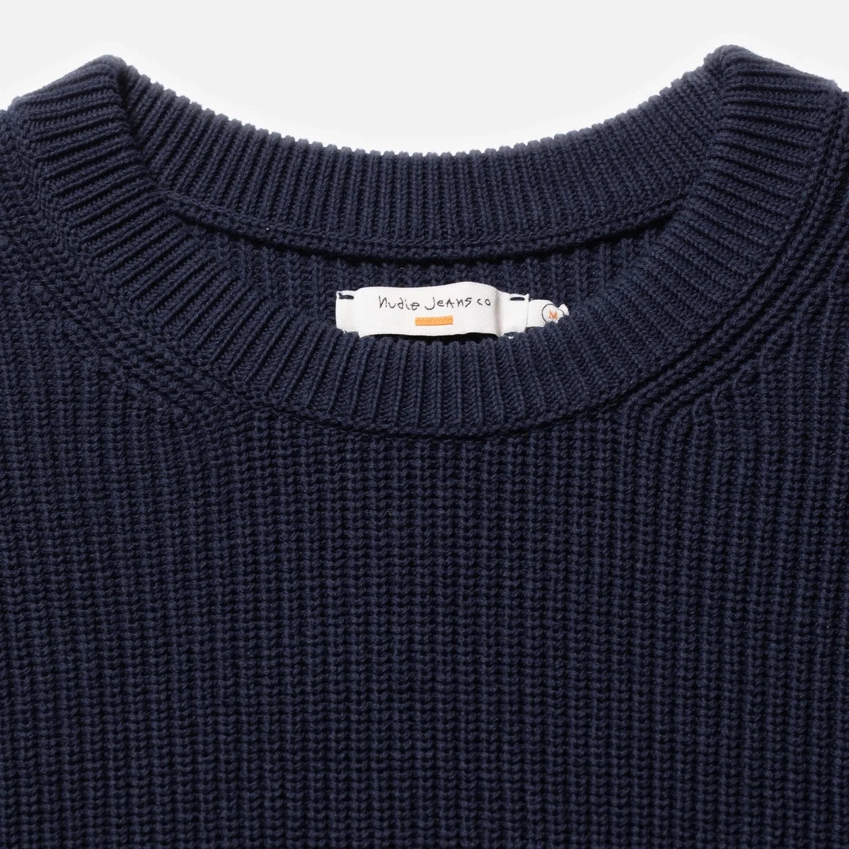 August Rib Cotton Sweater - Navy
