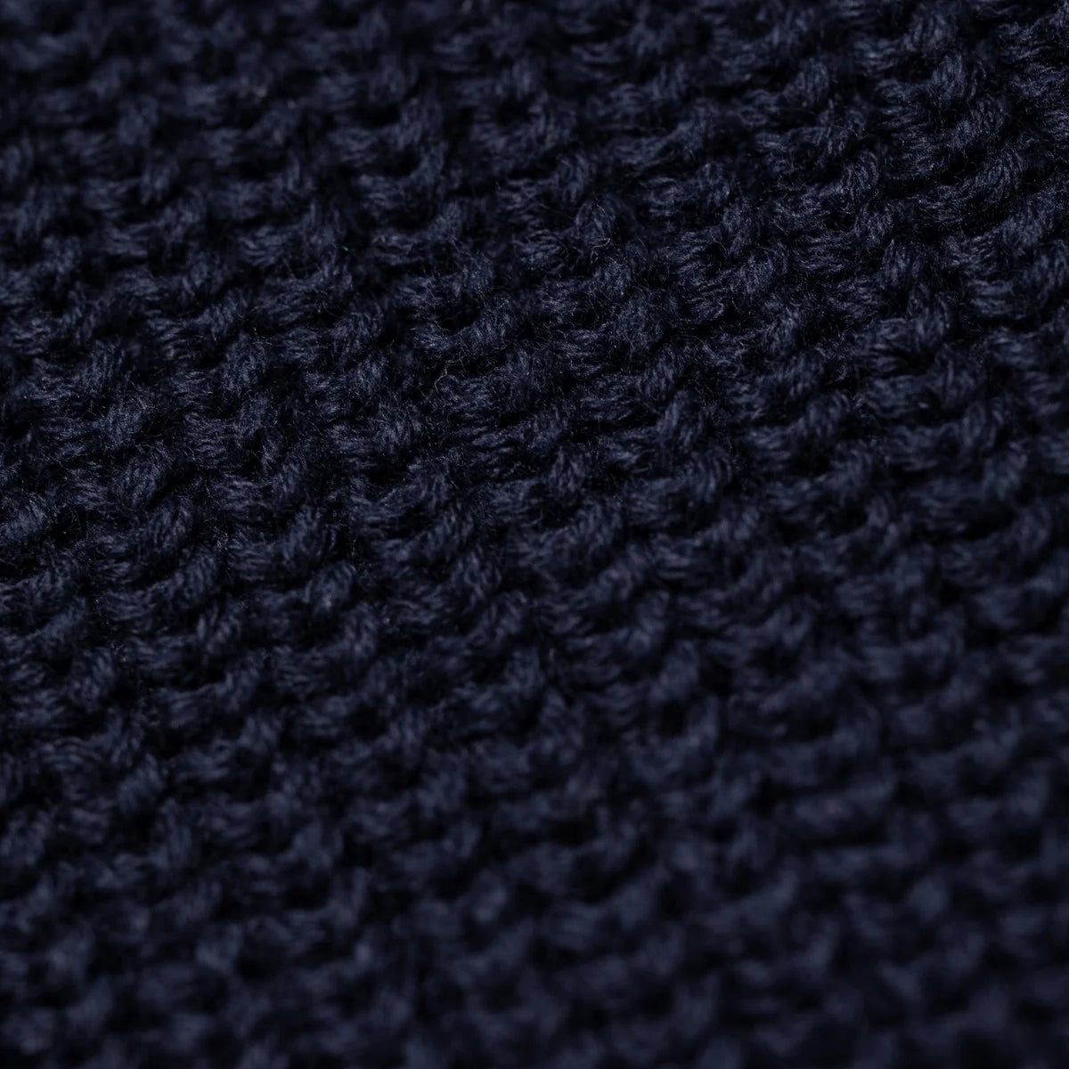 August Rib Cotton Sweater - Navy