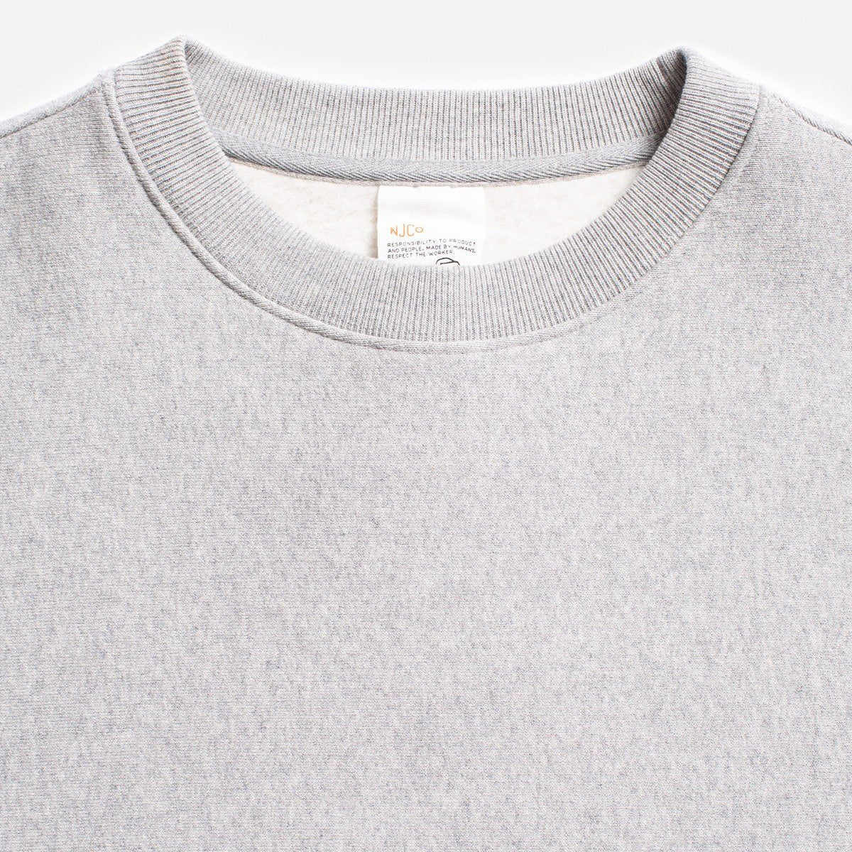 Hasse Sweater Crew Neck - Grey Melange