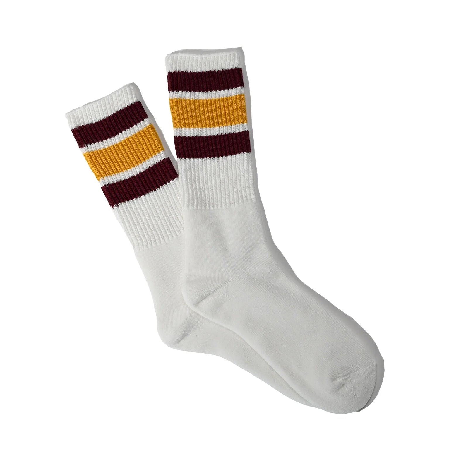 3 Line Crew Socks - Yellow