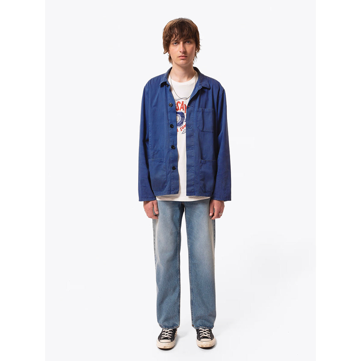 Buddy Herringbone Chore Jacket - French Blue