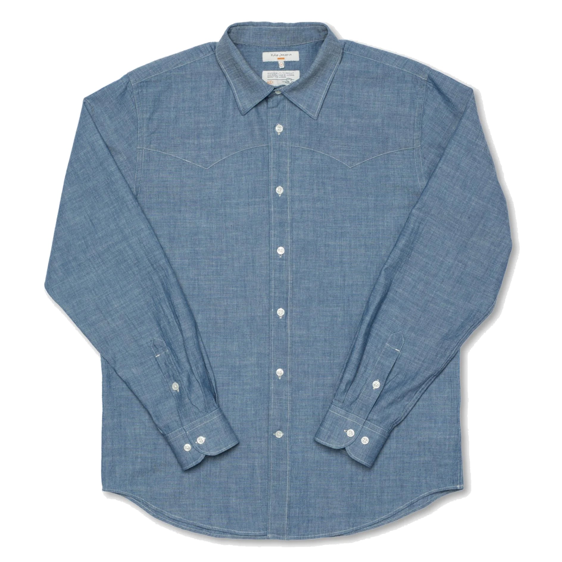 George Chambray Shirt - Blue