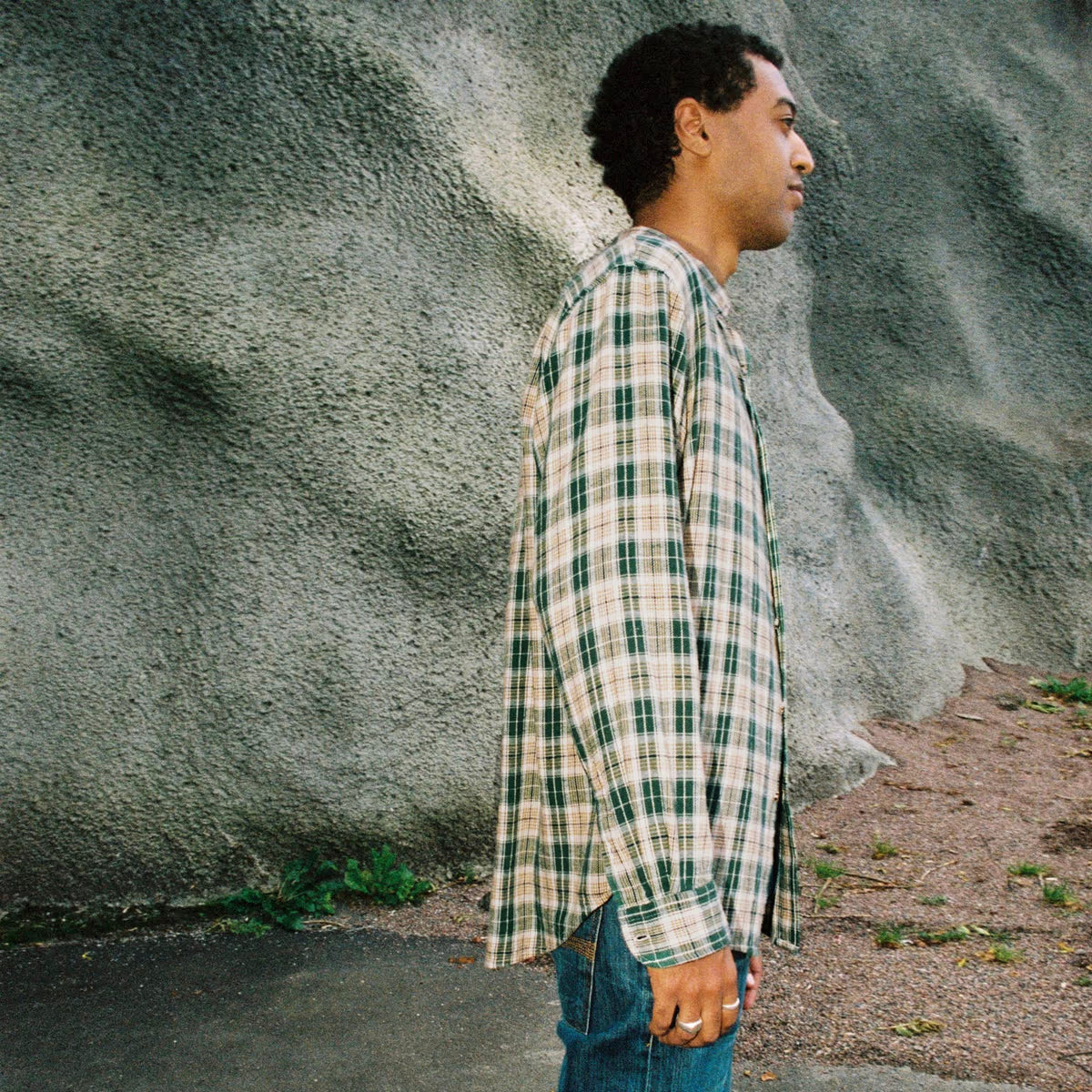Julian Farmers Check Shirt - Racing Green