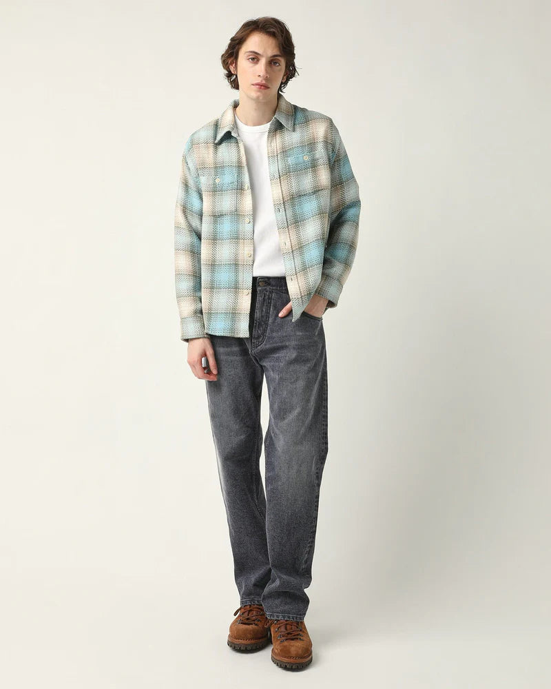 Acid Plaid Lake View Shirt - Blue