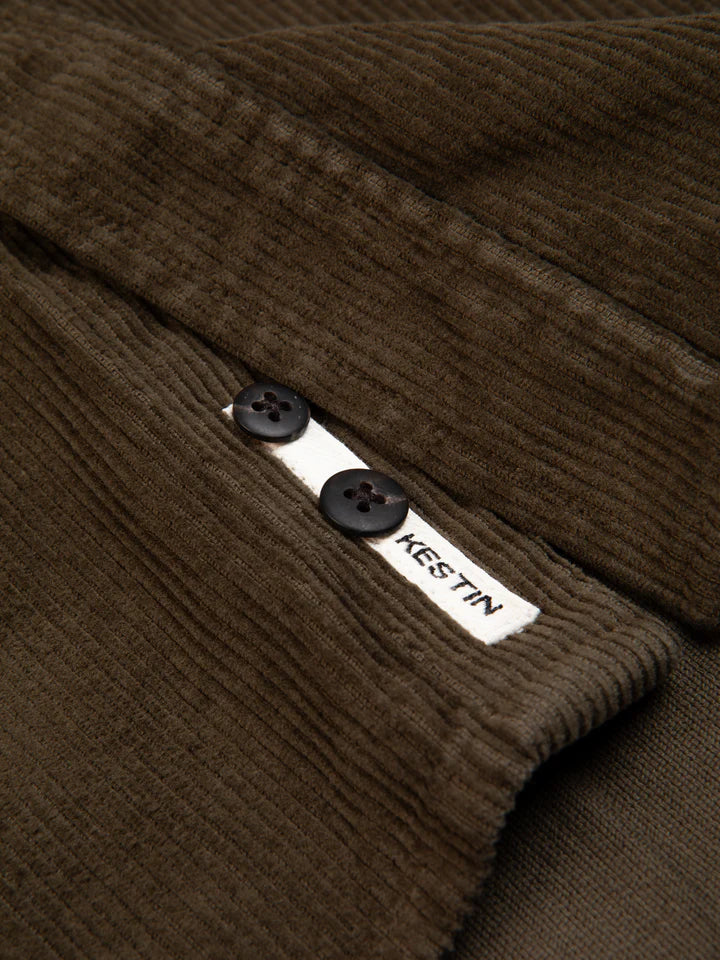 Dirleton Shirt - Dark Olive 12W Cotton Corduroy