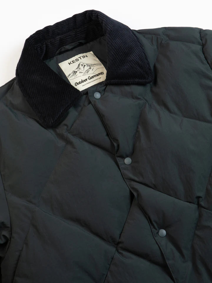 Dunbar Padded Jacket - Charcoal Recycled Nylon