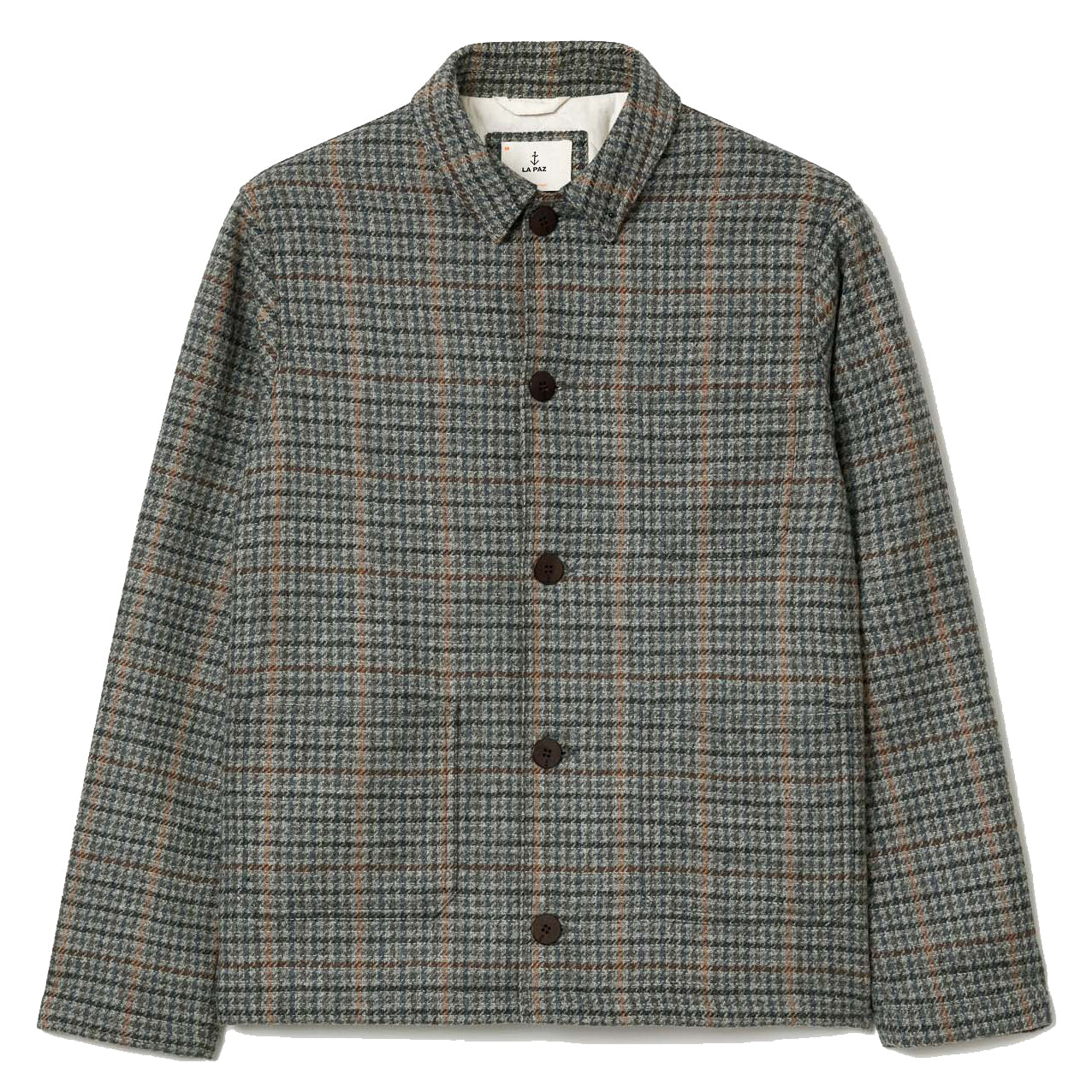 Baptista Wool Worker Jacket - Grey Checks