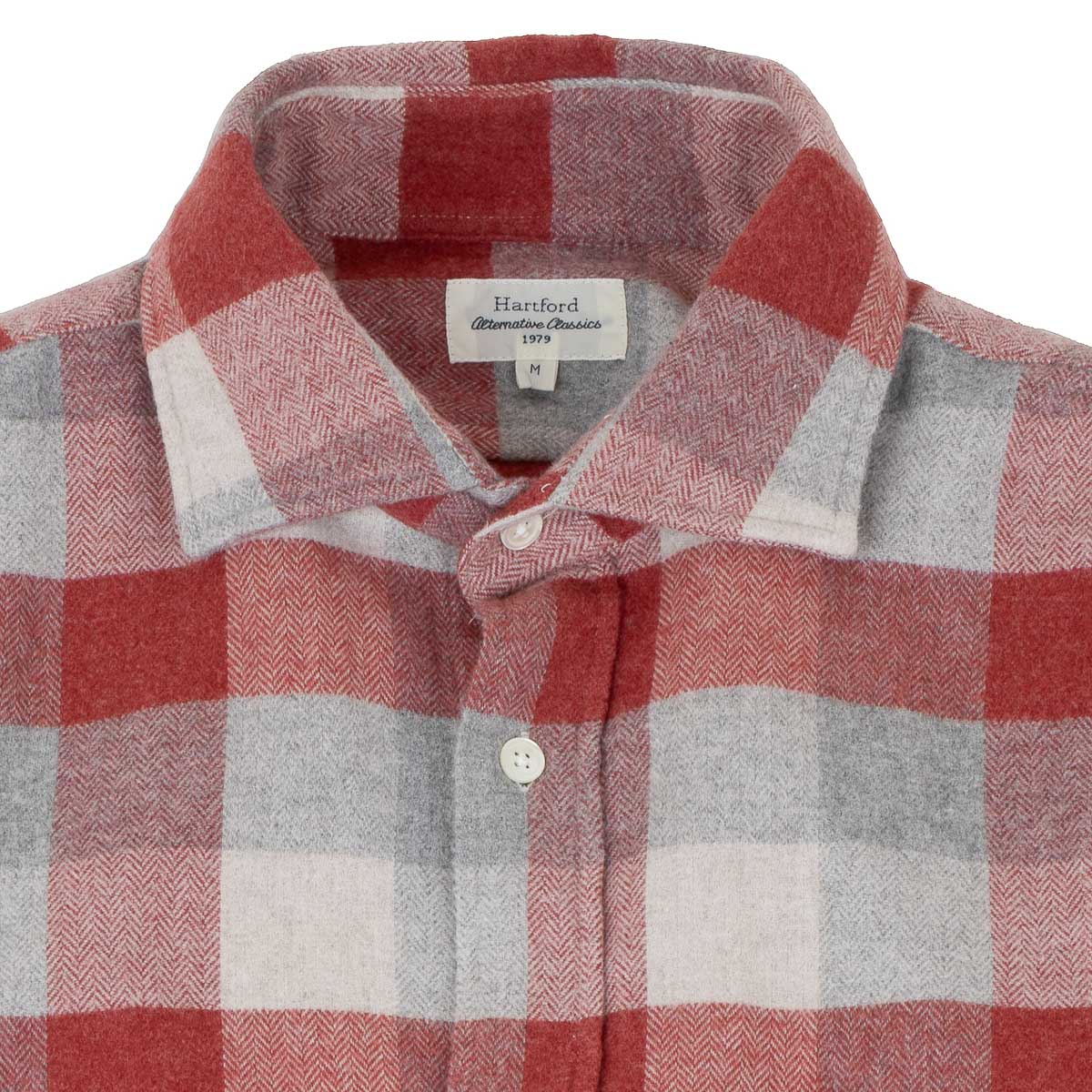 Paul Shirt 11020 - Red/Natural Flannel (#02)