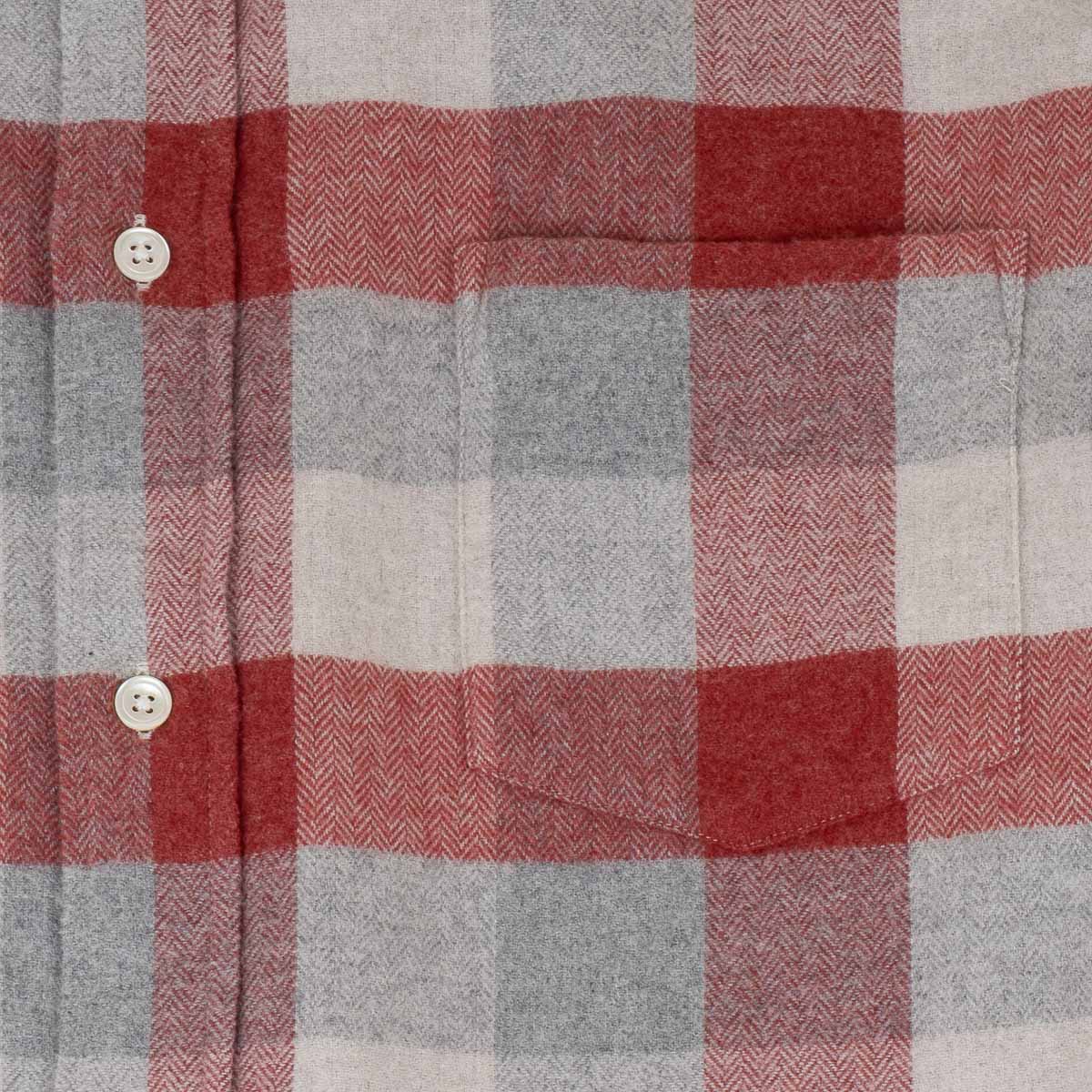 Paul Shirt 11020 - Red/Natural Flannel (#02)