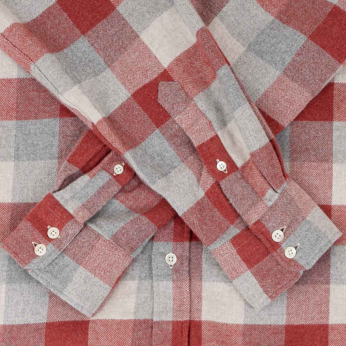 Paul Shirt 11020 - Red/Natural Flannel (#02)