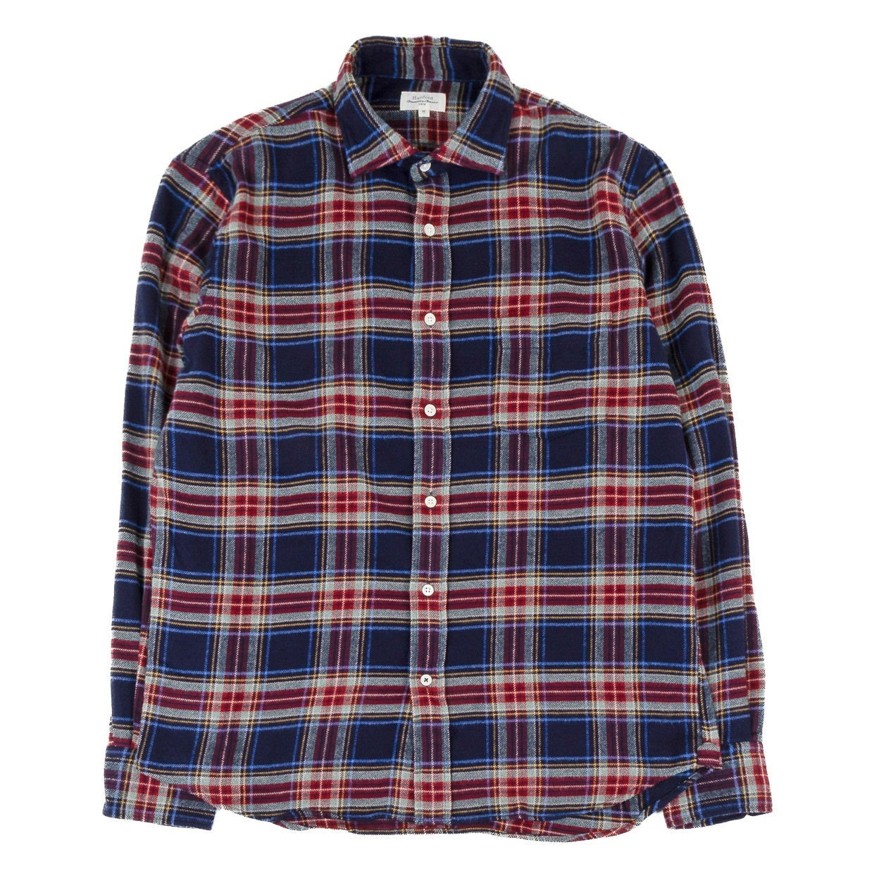 Paul Shirt 11023 - Indigo/Jade Flannel (#04)