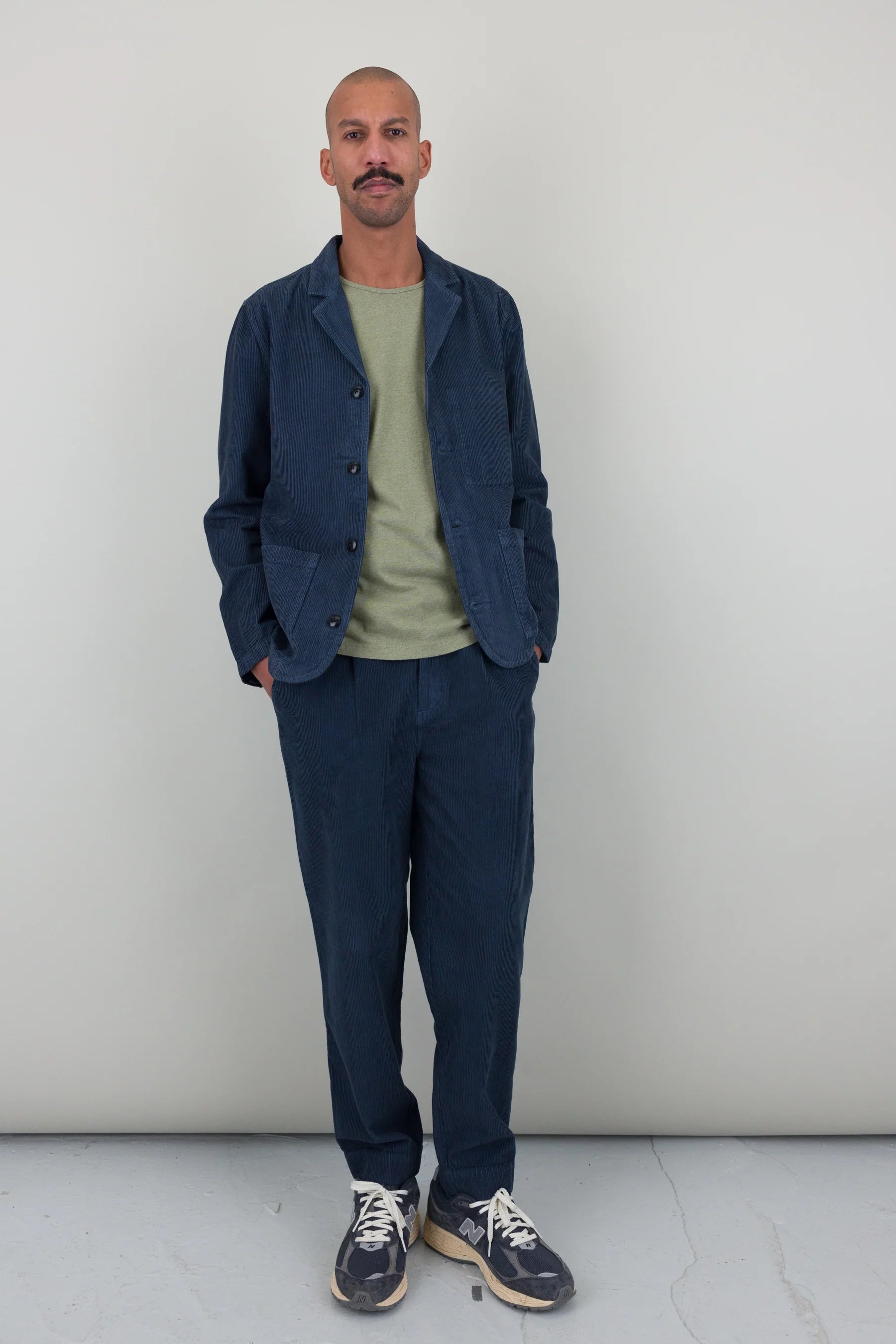 Patch Jacket - Soft Blue Cord