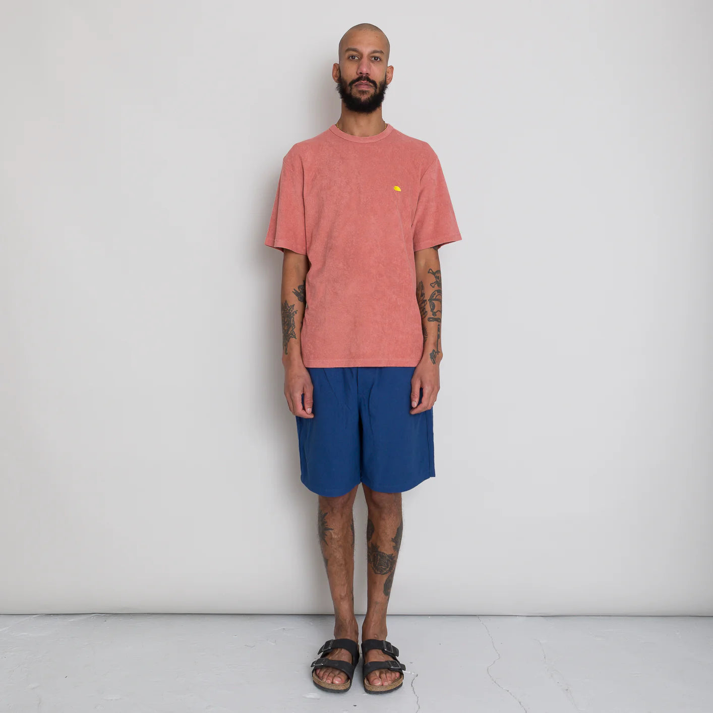 Relaxed Assembly Tee - Dark Coral Terry DP