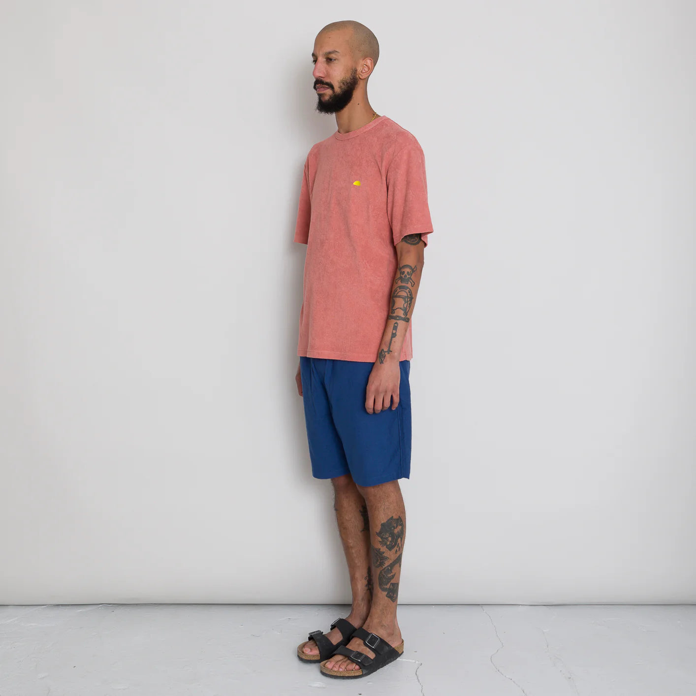 Relaxed Assembly Tee - Dark Coral Terry DP