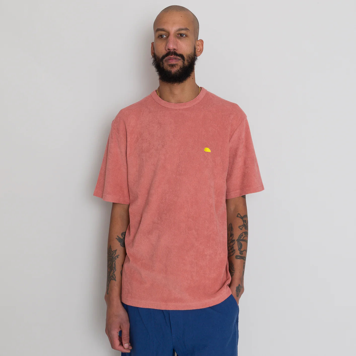 Relaxed Assembly Tee - Dark Coral Terry DP